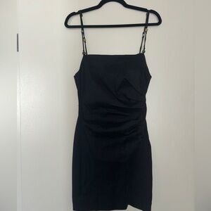 Zara Draped Linen Blend Dress BRAND NEW